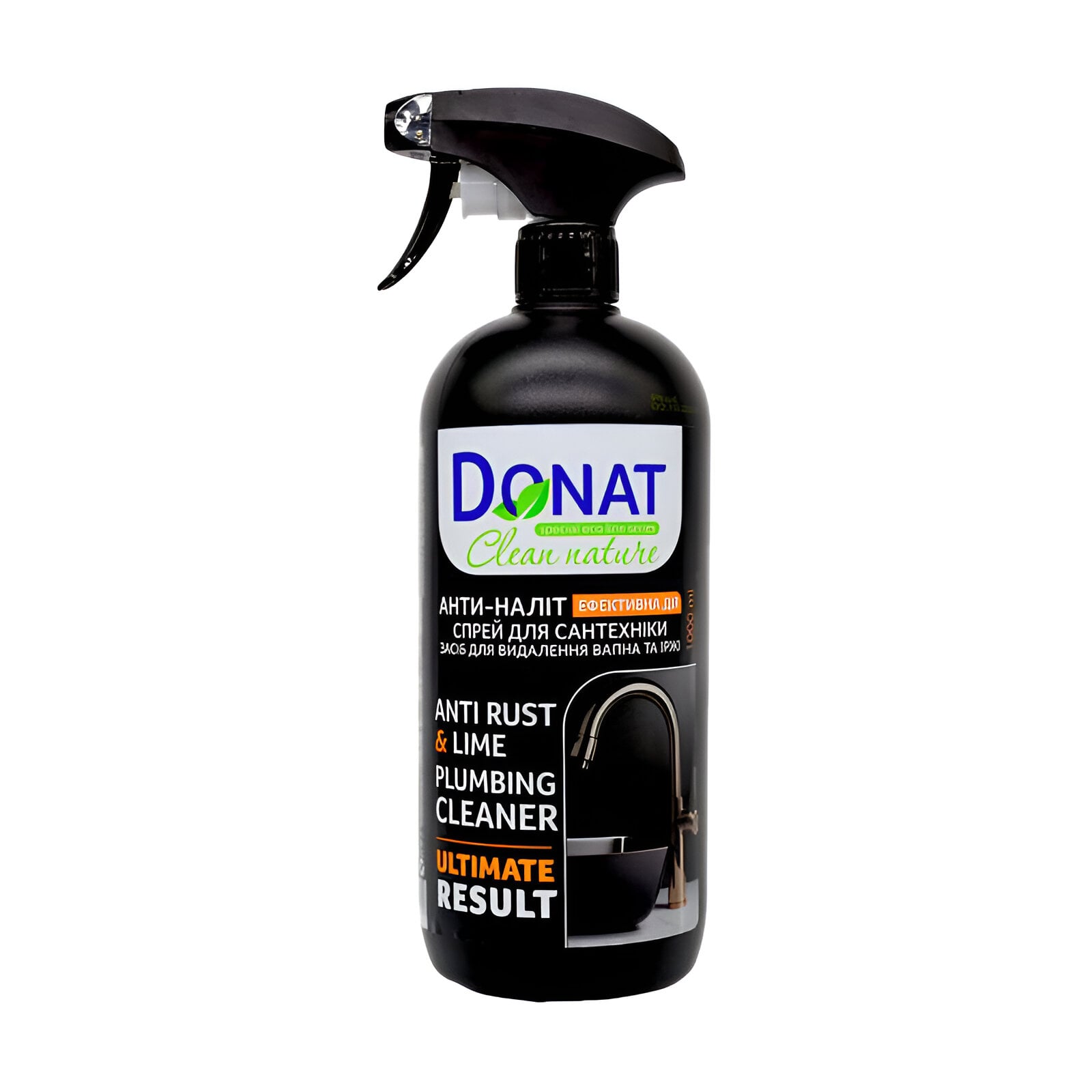 Спрей для сантехніки Donat Clean Nature Anti Rust &amp; Lime Plumbing Cleaner Ultimate Result Анти-наліт Ефективна дія, 1 л